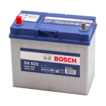 Аккумулятор BOSCH S40 220 45 А/ч п.п. яп. (545 157) тонкие ASIA